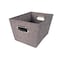 John Louis Home Fabric Bins, Tweed, Grey, 11 in W BIN-R-T02 - alternate 1